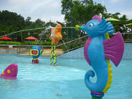 น้ำเกมส์สวนน้ำสำหรับเด็กที่เป็นมิตรกับน้ำ Cartoon Hippocampus Spray Blue Color