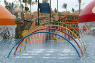Rainbow Door Splash Aqua สนามเด็กเล่นสเปรย์ Fountains โครงสร้างการเล่น