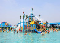 สนามเด็กเล่น Gigantic Aqua Water House อุปกรณ์กีฬาสวนไฟเบอร์กลาส