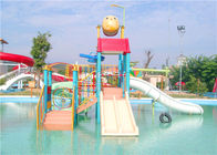 สวนสนุกสำหรับเด็กสนามเด็กเล่นน้ำ / ไฟเบอร์กลาส Interactive Water House Toys