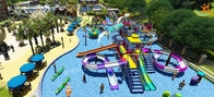 Summer Outdoor Aqua สนามเด็กเล่นเกมไฟเบอร์กลาสสไลด์บ้านน้ำสำหรับครอบครัวสำหรับ Theme Park
