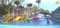Summer Outdoor Aqua สนามเด็กเล่นเกมไฟเบอร์กลาสสไลด์บ้านน้ำสำหรับครอบครัวสำหรับ Theme Park