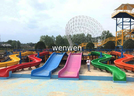 เด็กผสมสีไฟเบอร์กลาส Waterslides อุปกรณ์สวนน้ำเชิงพาณิชย์
