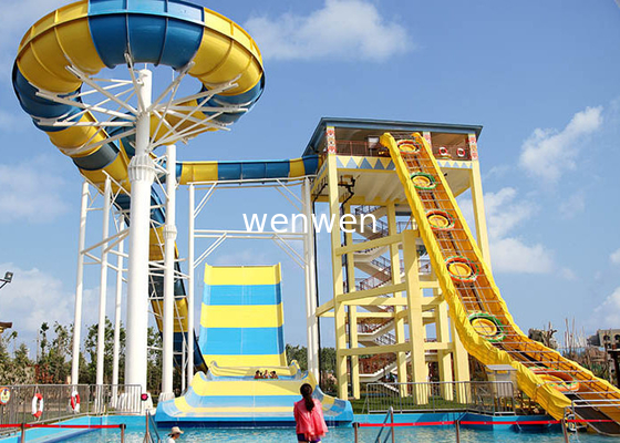 สวนสนุก Family Boomerango Water Slide 2 คน Outdoor Anti UV Fiberglass