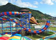 Super Boomerang Water Slide ไฟเบอร์กลาสเชิงพาณิชย์ Water Slide Theme Water Park