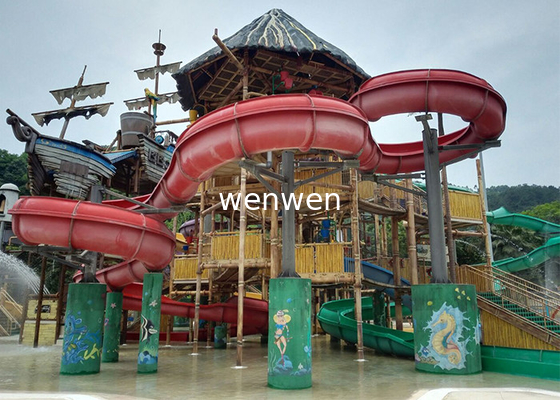 1 Rider สไลด์ปาร์คน้ํา สร้างจากไฟเบอร์กลาสทนทานและภาระ 1Rider/Slide