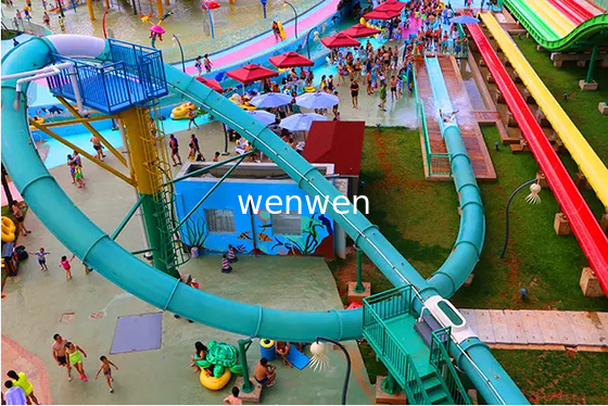 สวนน้ำสไลด์ Aqua Loop Big Water Slides สไลด์สระว่ายน้ำสำหรับผู้ใหญ่