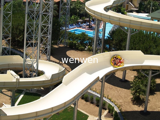 Holiday Resort Family Water Slide สไลด์ไฟเบอร์กลาสสำหรับสวนน้ำธีม