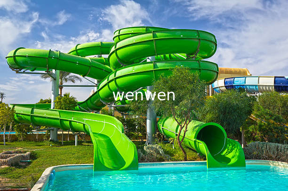 Holiday Resort Family Water Slide สไลด์ไฟเบอร์กลาสสำหรับสวนน้ำธีม