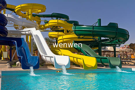 Holiday Resort Family Water Slide สไลด์ไฟเบอร์กลาสสำหรับสวนน้ำธีม