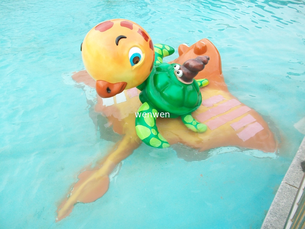 Interactive Kids Water Playground สเปรย์สำหรับเต่าทะเลที่มีสีสันสำหรับรีสอร์ท